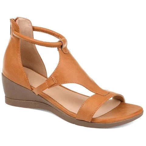Liora | Elegant Wedge Strap Sandals