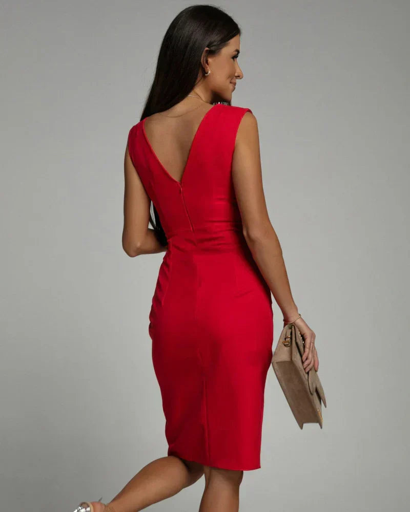 Valeria | Elegant Split Cocktail Dress