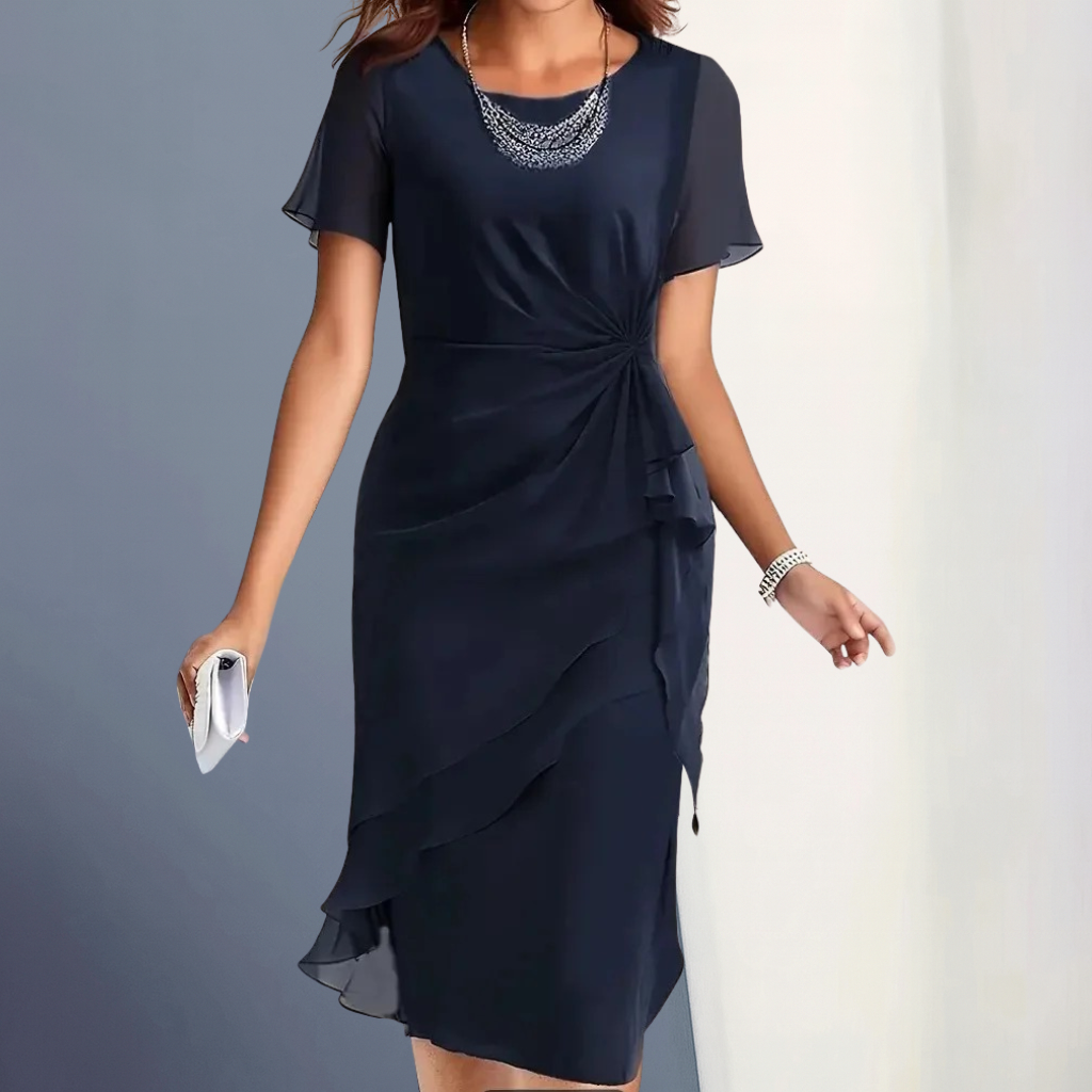 Evelina | Elegant Evening Midi Dress