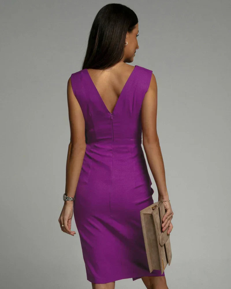 Valeria | Elegant Split Cocktail Dress