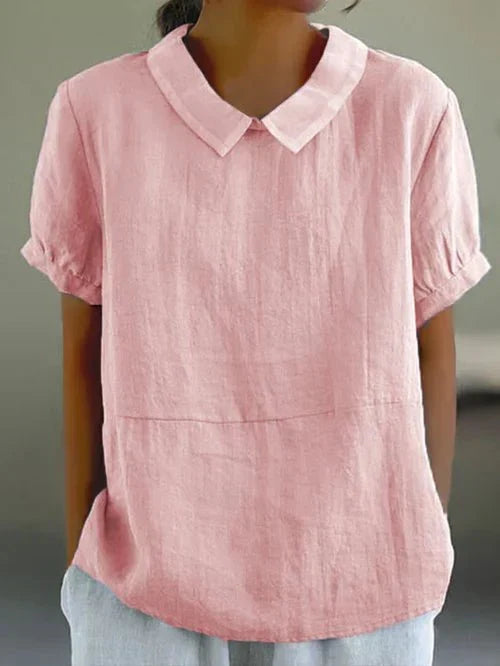 Elira | Polished Relaxed Collar Blouse