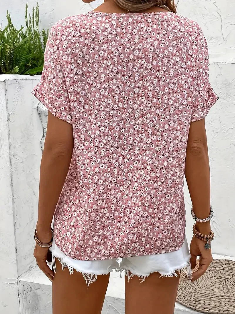 Claire | Floral Button-Up Top