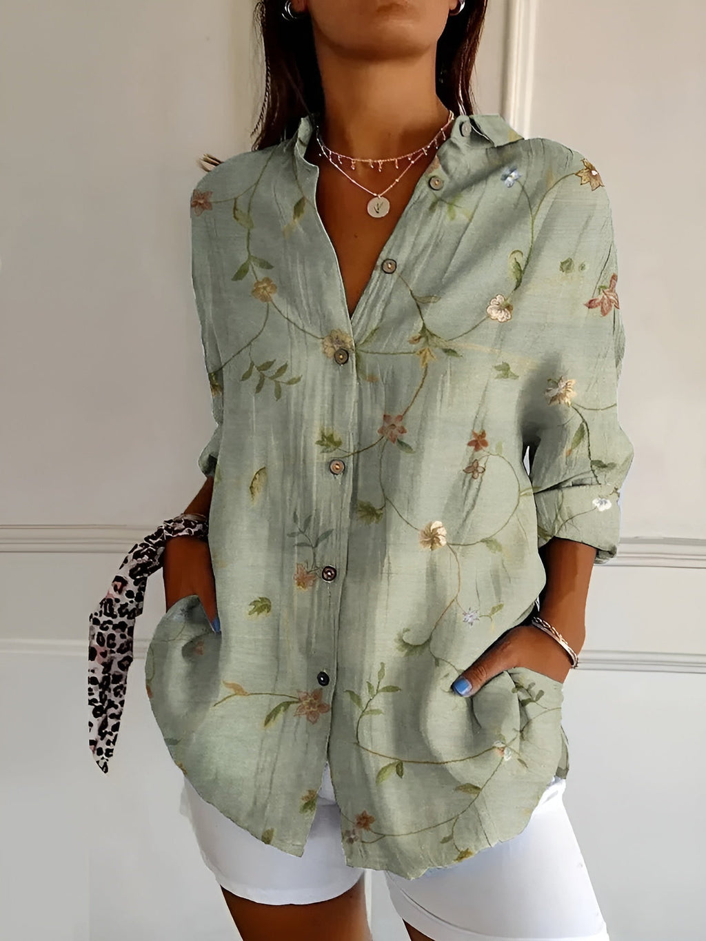 Emma | Elegance Button-Up Shirt