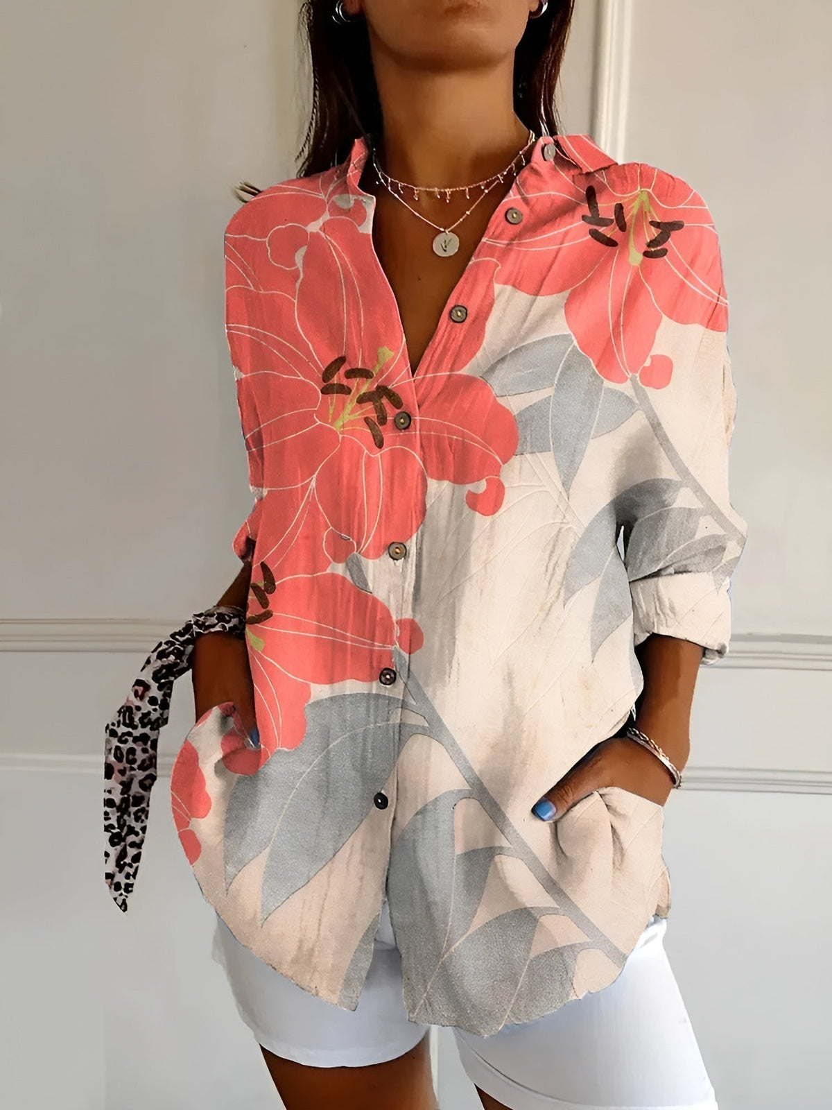 Emma | Elegance Button-Up Shirt