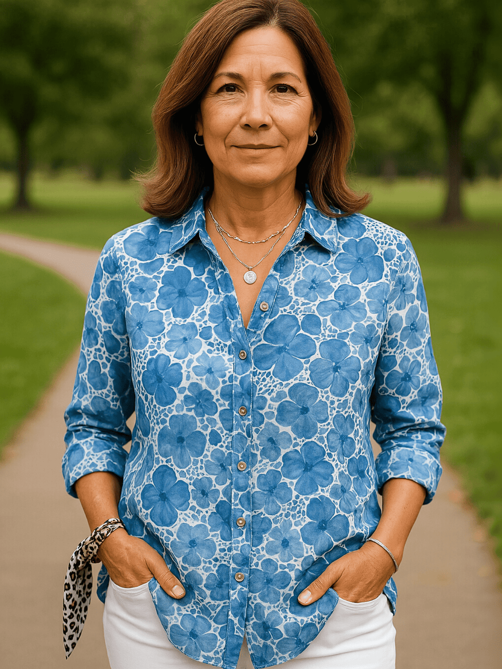 Emma | Elegance Button-Up Shirt