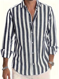 Men’s Striped Long Sleeve Shirt