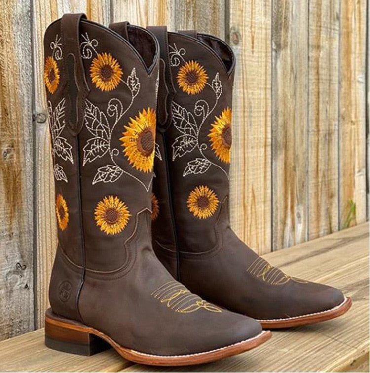 Women’s Bohemian Ankle Boots Low Heel