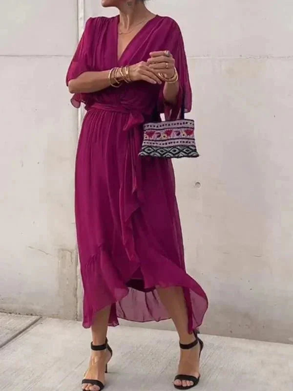 Women’s Elegant Flowing Chiffon Maxi Dress