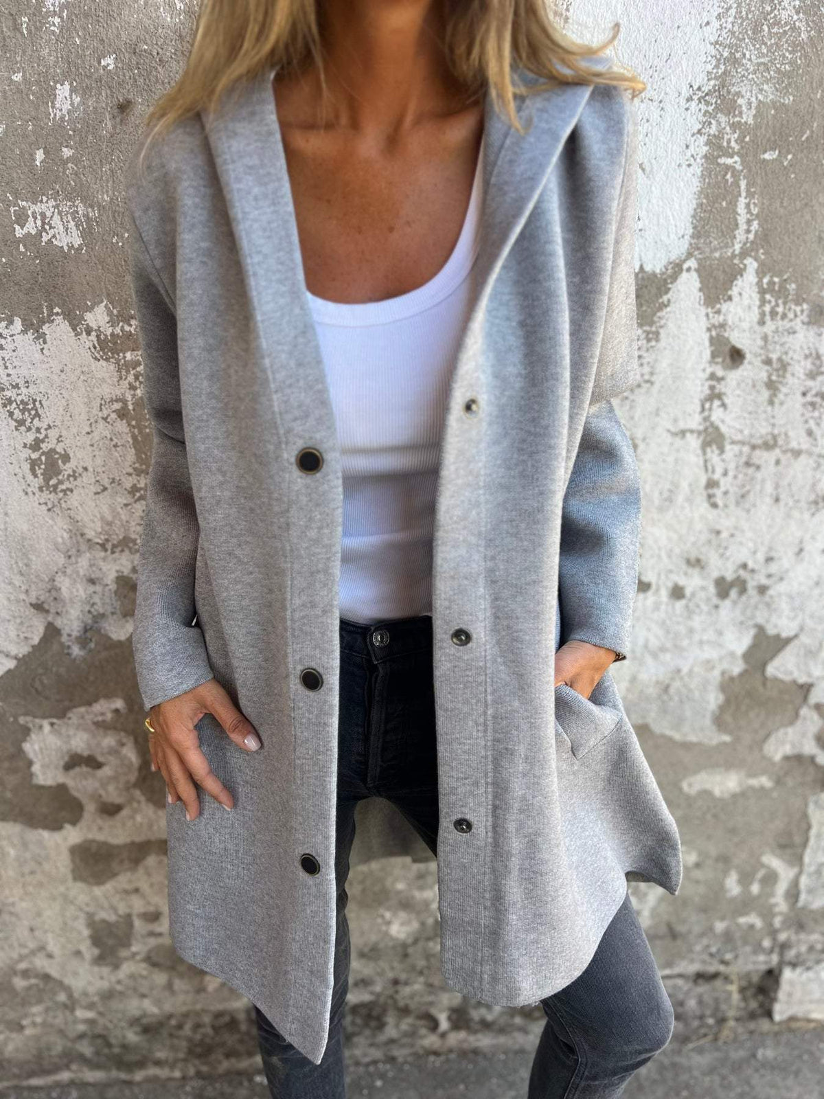 Marli | Casual Long Hooded Jacket