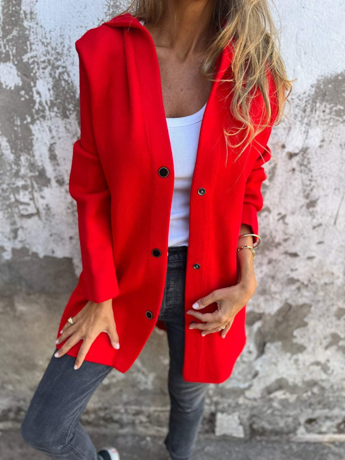 Marli | Casual Long Hooded Jacket