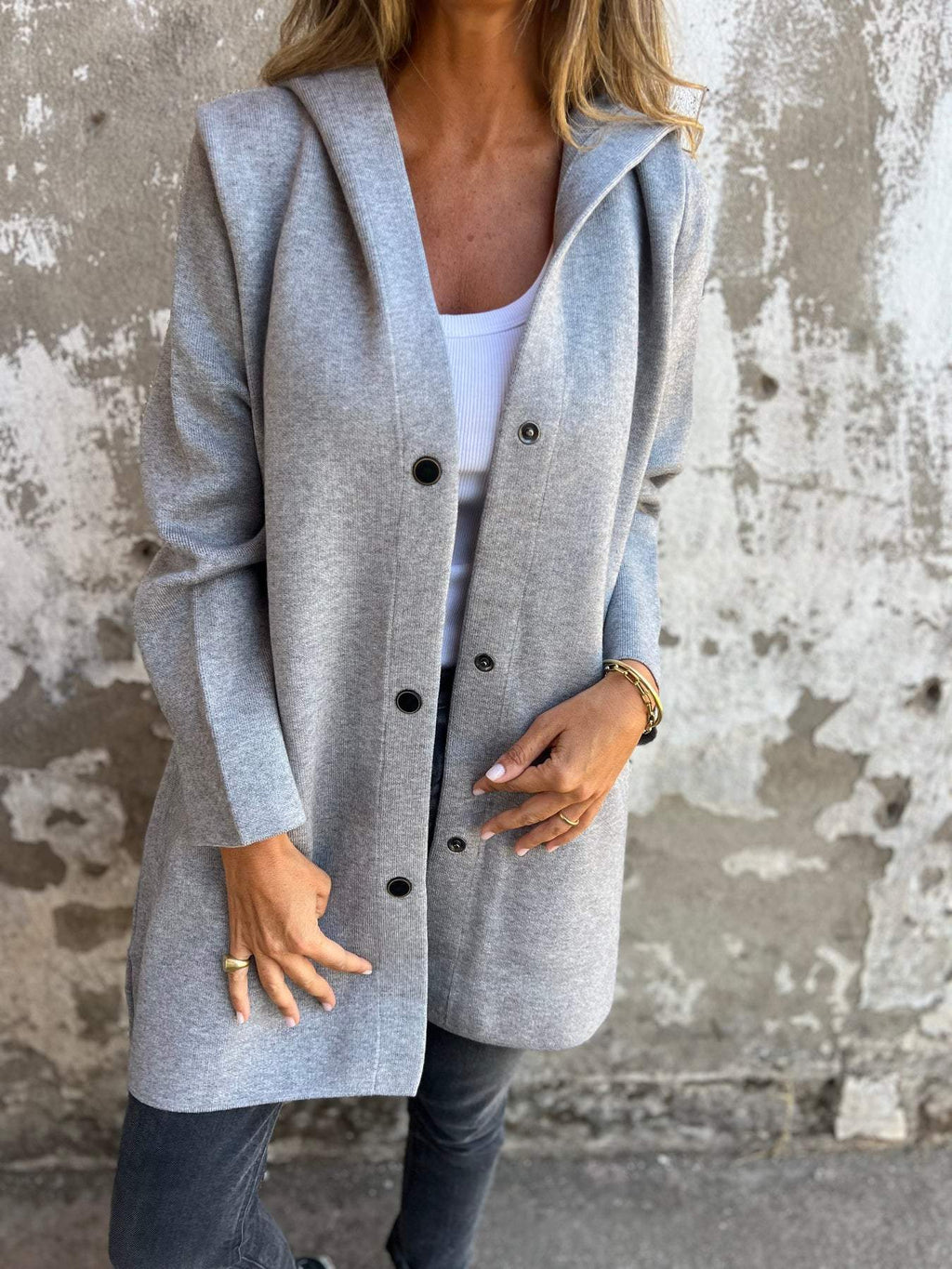 Marli | Casual Long Hooded Jacket