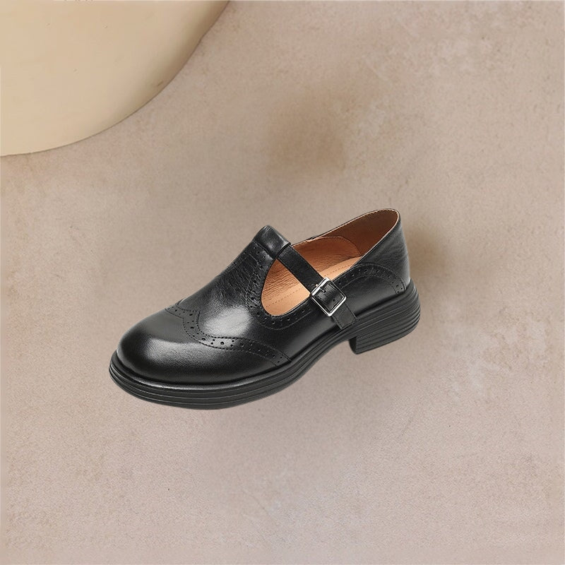 Mira | Vintage T-Strap Flats