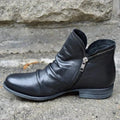 Miriam | ZIPPED FAUX LEATHER BOOTS