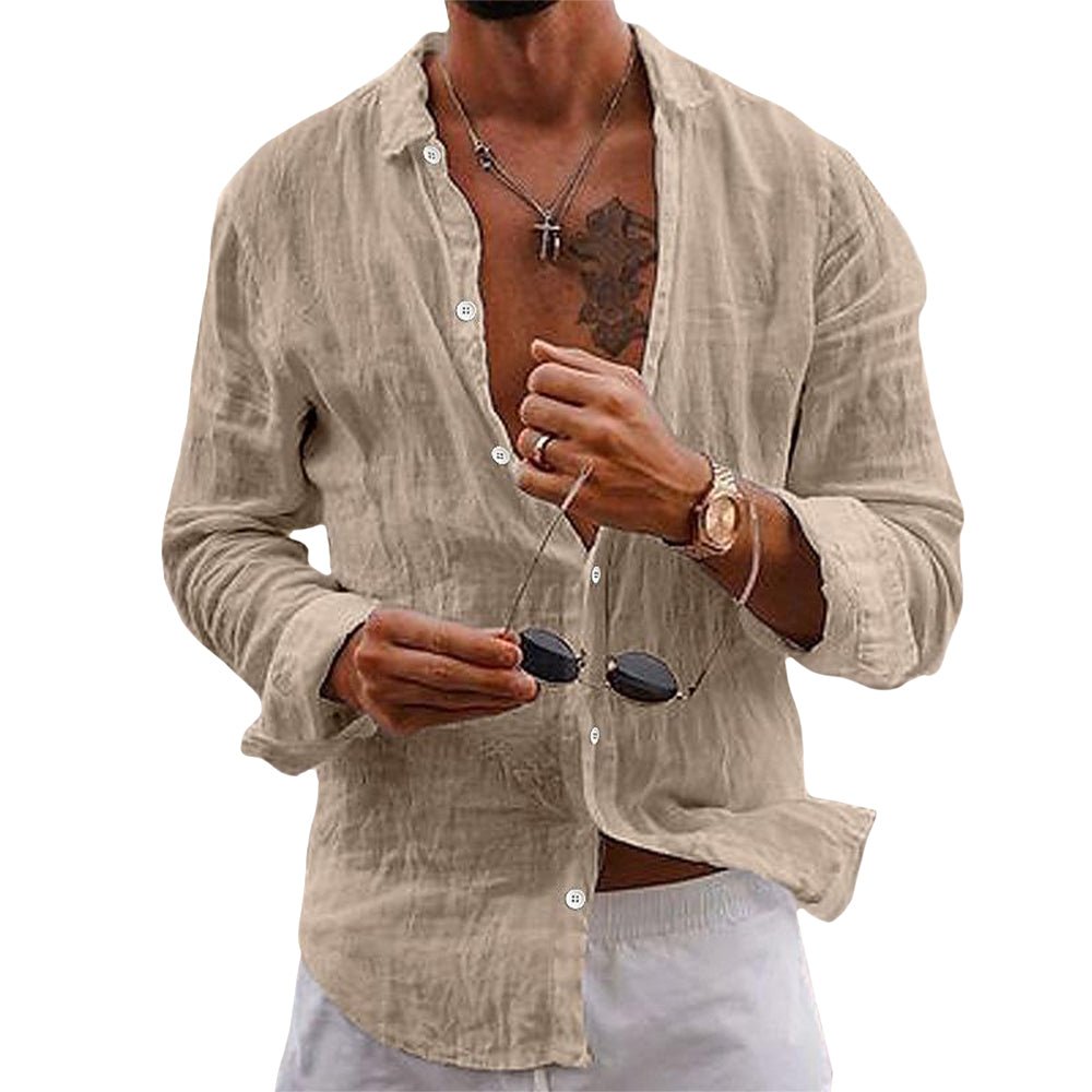 Nico | Casual Everyday Linen-Like Men’s Shirt