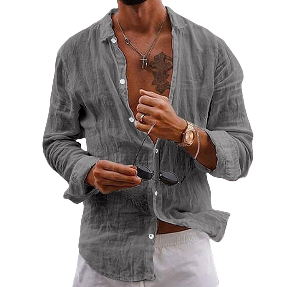 Nico | Casual Everyday Linen-Like Men’s Shirt