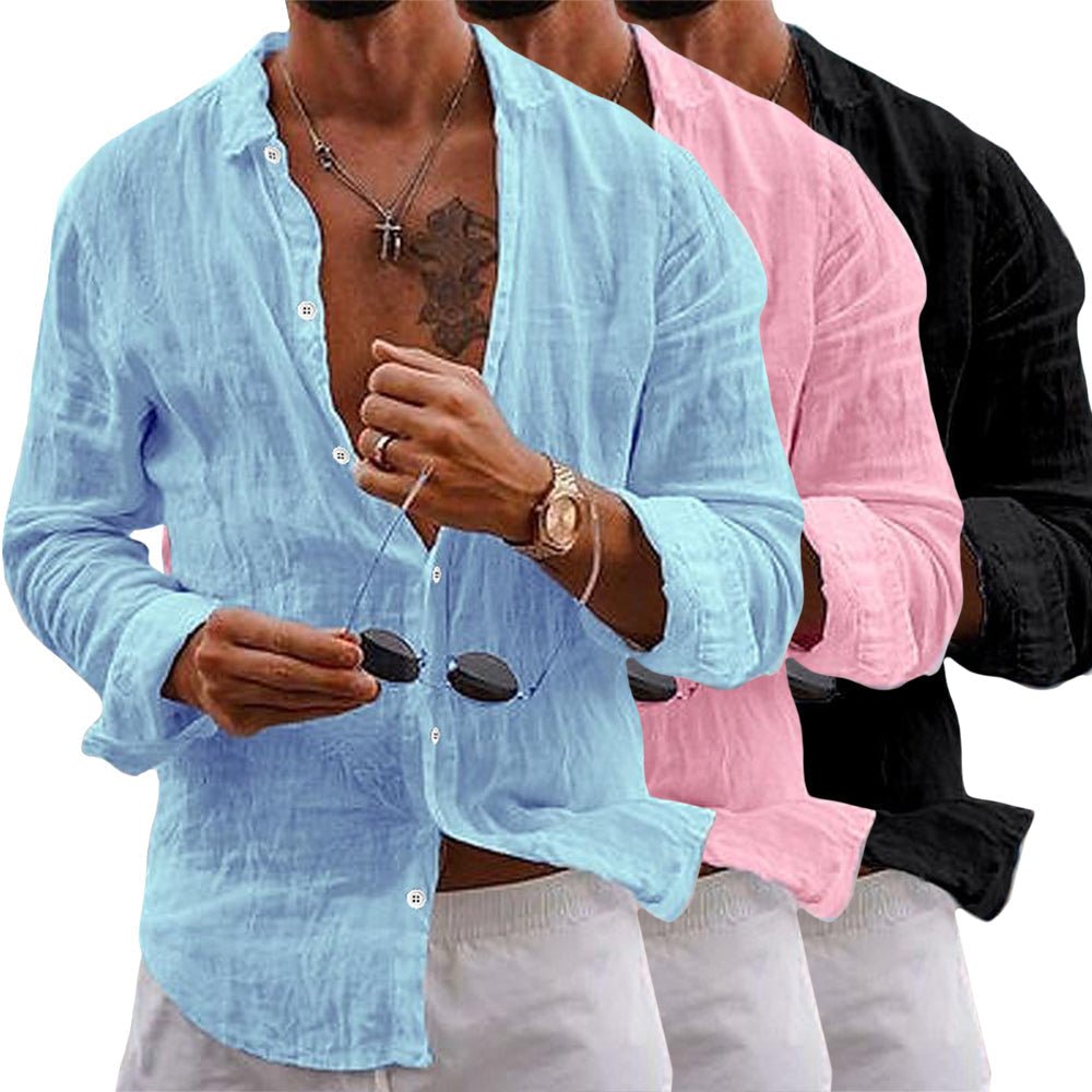 Nico | Casual Everyday Linen-Like Men’s Shirt