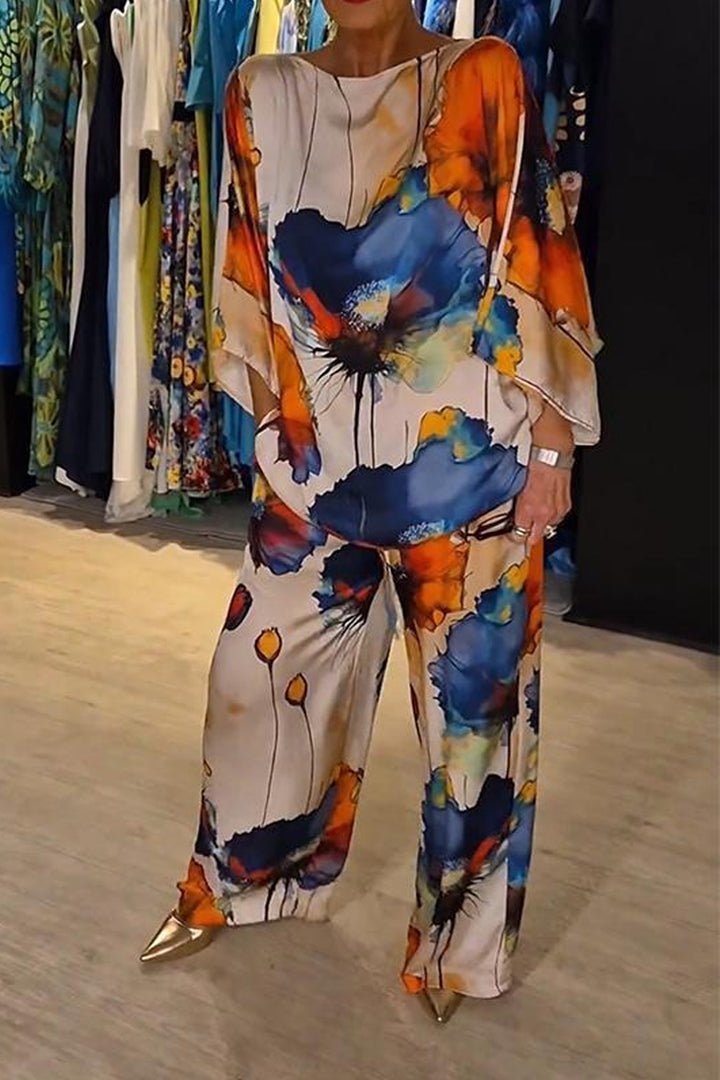 Elira | Flowing Floral Two-Piece Set