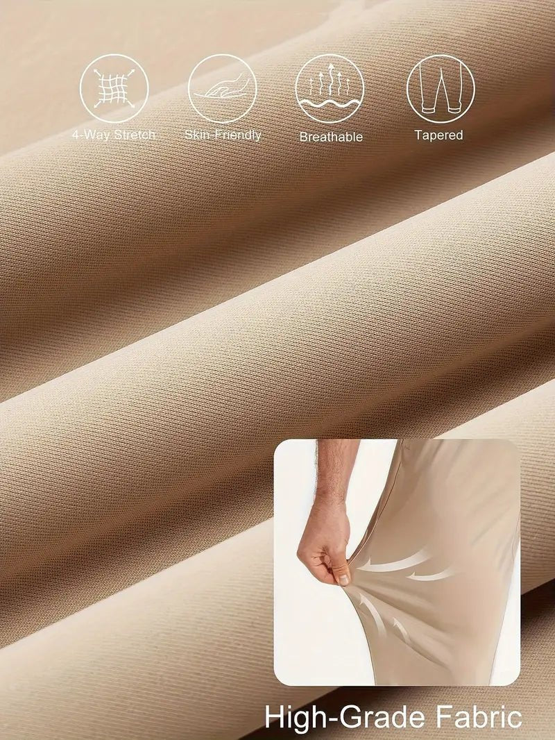 Men’s Golf Pants Stretch Slim Fit Performance Trousers