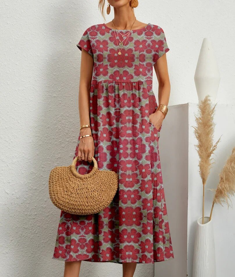 Sasha | Ethereal Floral Midi Dress