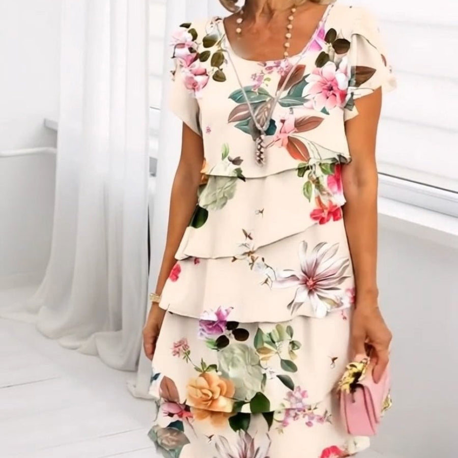Maribel | Layered Floral Summer Dress