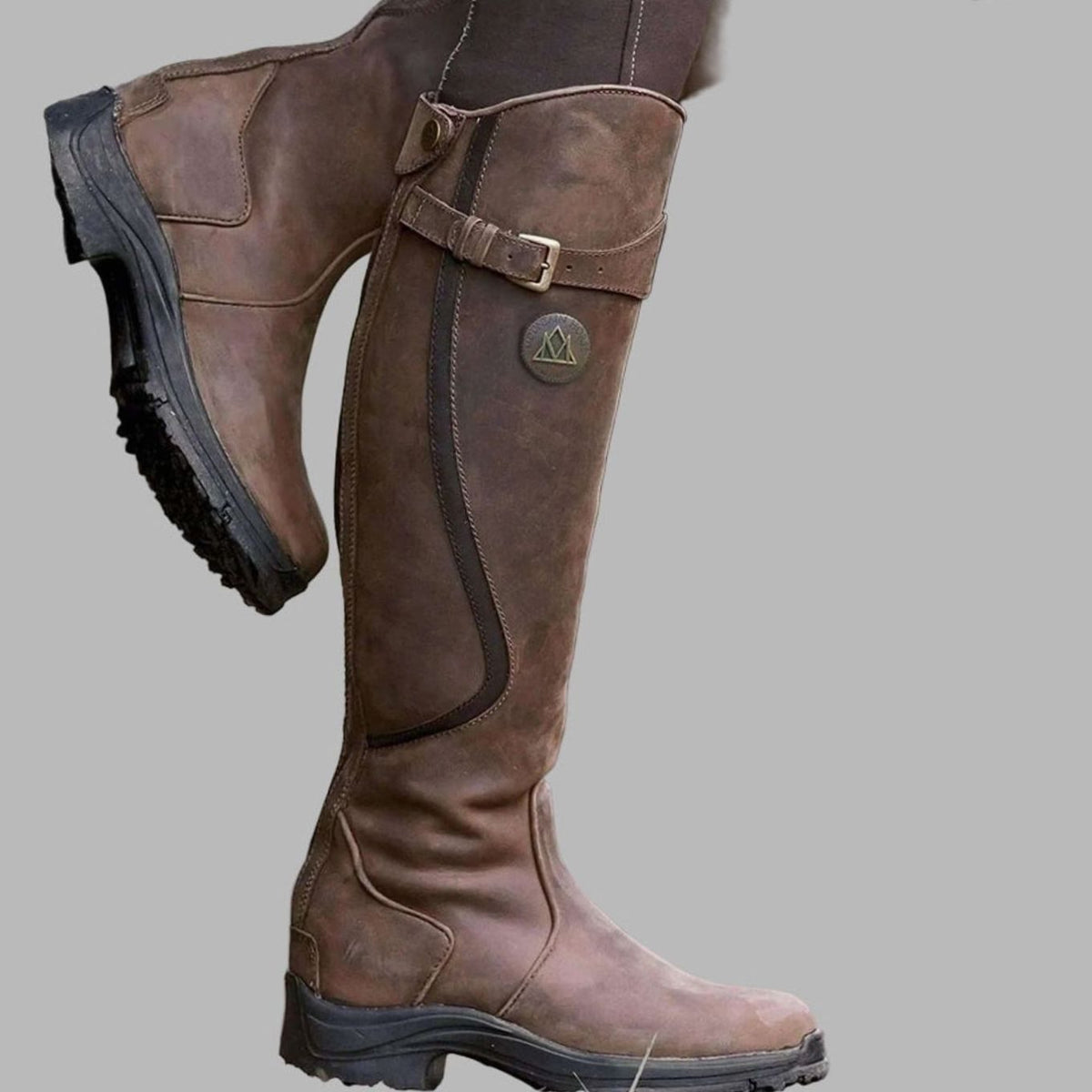 Sierra | Women’s Waterproof Leather Buckled Tall Country Riding Boots