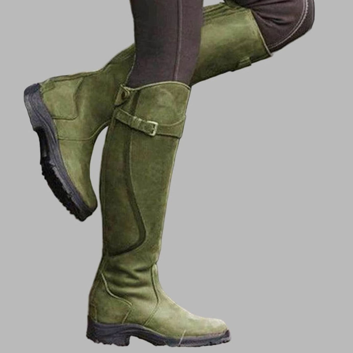 Sierra | Women’s Leather Buckled Tall Country Riding Boots